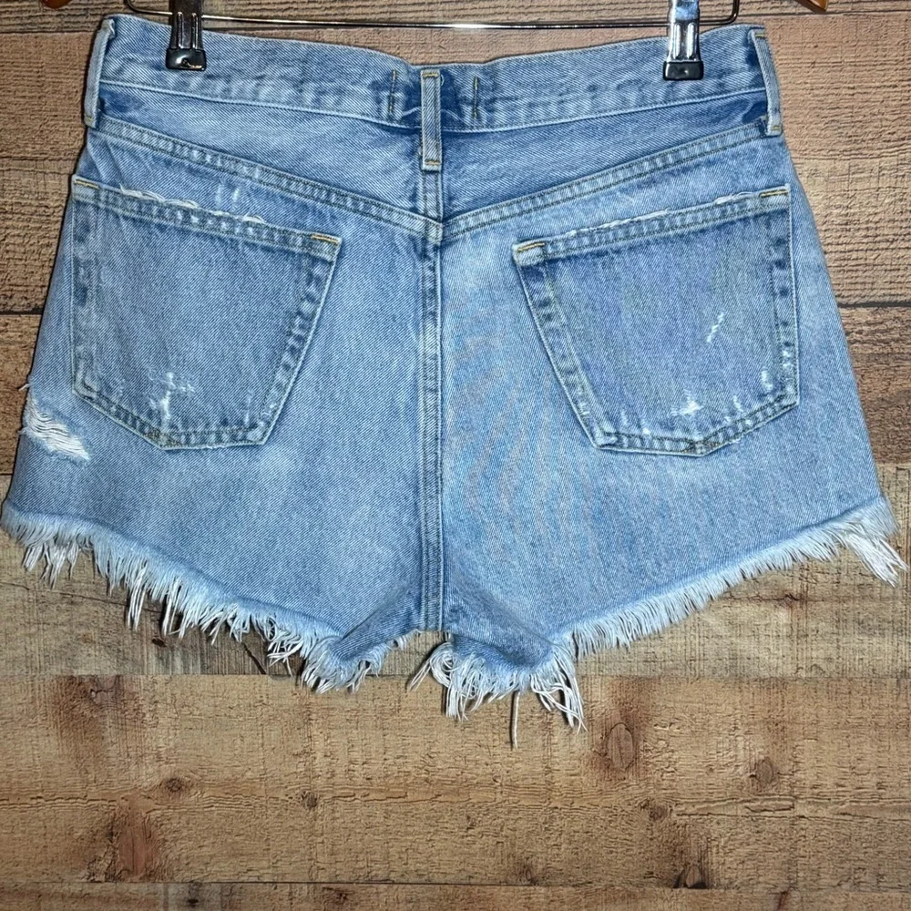 Agolde Parker Distressed Cut Off Shorts size 28 Classic Summer Festival - Picture 4 of 14